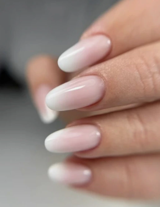 Degradado baby boomer rosa y blanco